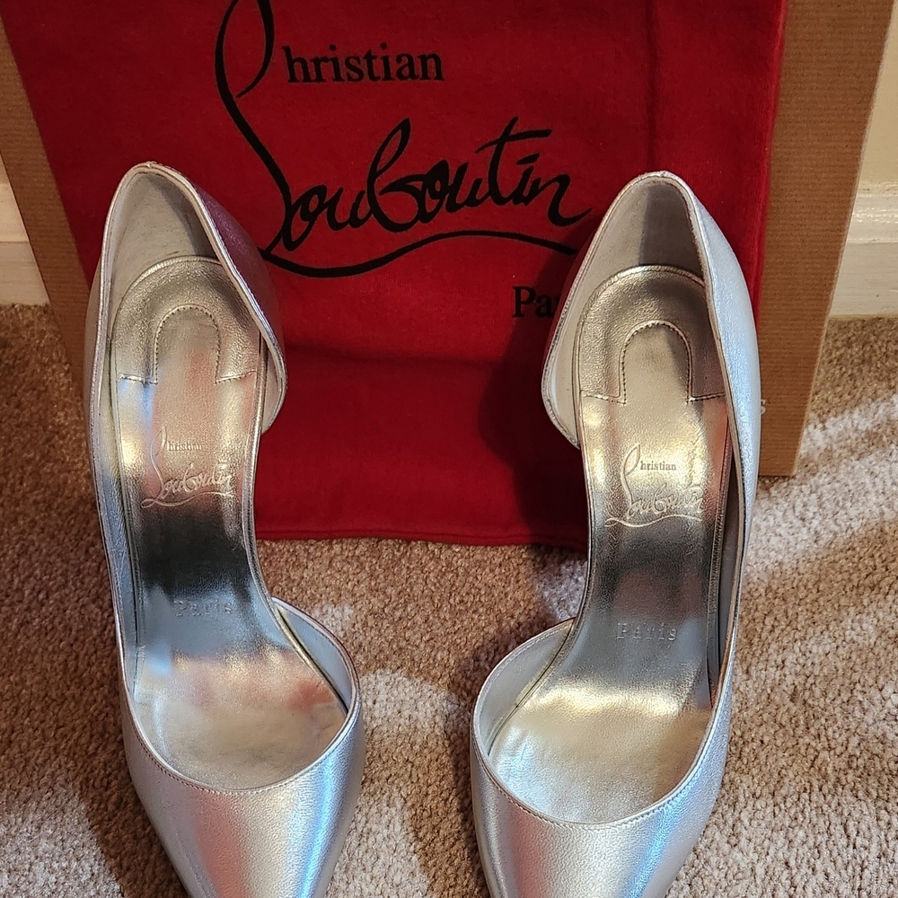 Christian Louboutin Silver Women's Shoes